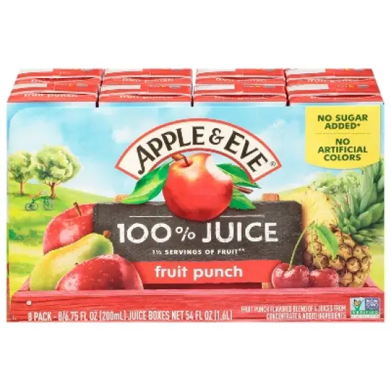 Apple & Eve Fruit Punch Juice - 8pk/6.75 fl oz image {7}