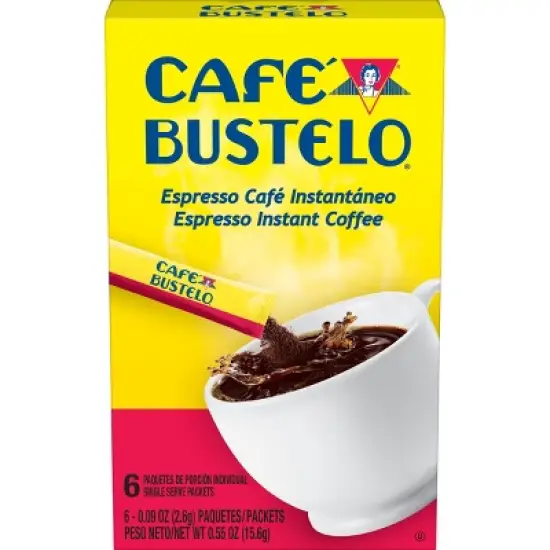 Caf&eacute; Bustelo Espresso Instant Coffee Single Serve Packets - 6ct image {6}