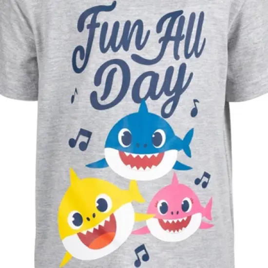 Pinkfong Mommy Shark Daddy Shark Baby Shark 3 Pack Graphic T-Shirts  image {5}