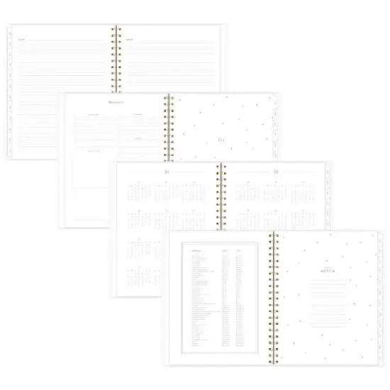 Sugar Paper Essentials 2024-25 Weekly/Monthly Planner 11"x9.5" Scatter Dots image {5}
