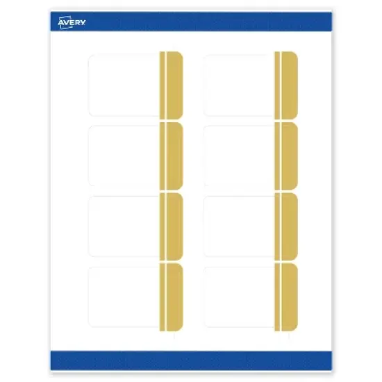 Avery 2" x 3" Labels, Gold Double-Dipped Edge, 80 ct image {8}