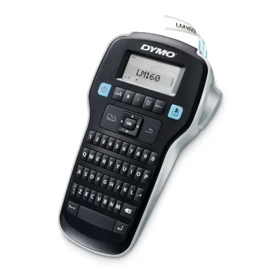 DYMO Label Manager 160 Portable Label Maker: Battery-Powered, Includes AA Alkaline Batteries, Black, Plastic, 1-Year Warranty image {2}