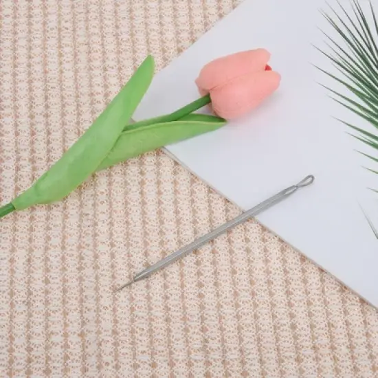 Unique Bargains Durable Acnes Pimple Extractor Silver Tone 1 Pc image {5}