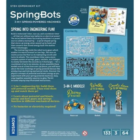 Thames & Kosmos SpringBots: 3-in-1 Spring-Powered Machines image {2}