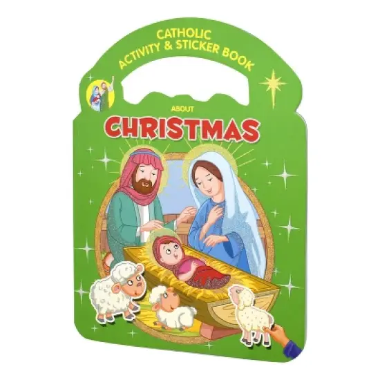 Catholic Activity & Sticker Book about Christmas - (Hardcover) image {1}
