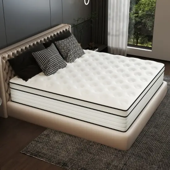 CHEVNI 12-14 Inch Mattress in a box Hybrid Spring Memory Foam Medium Firm image {5}