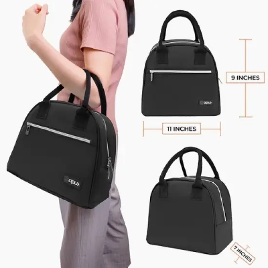 OPUX Insulated Lunch Box Women, Cooler Bag Tote Girls Kids Teen Adult, Soft Reusable Thermal Meal Prep Purse image {2}