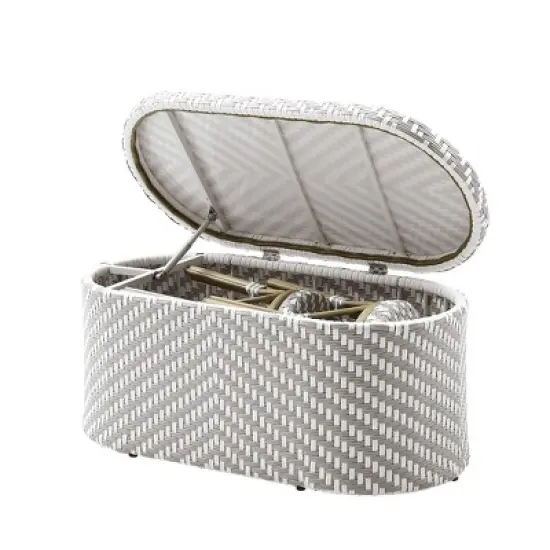 3pc Willa Aluminum & Wicker Patio Conversation Set - miBasics
 image {7}