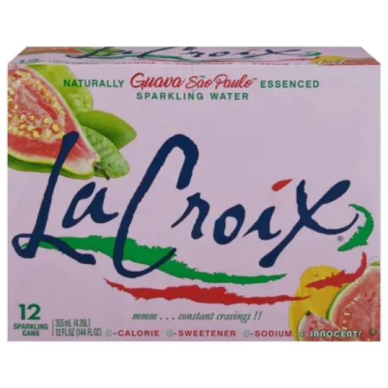 La Croix Guava Sao Paulo Sparkling Water - Case of 2/12 pack, 12 oz image {1}