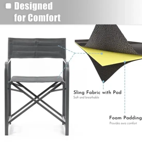 Aoodor Portable Aluminum Camping Chair-4 chairs image {3}