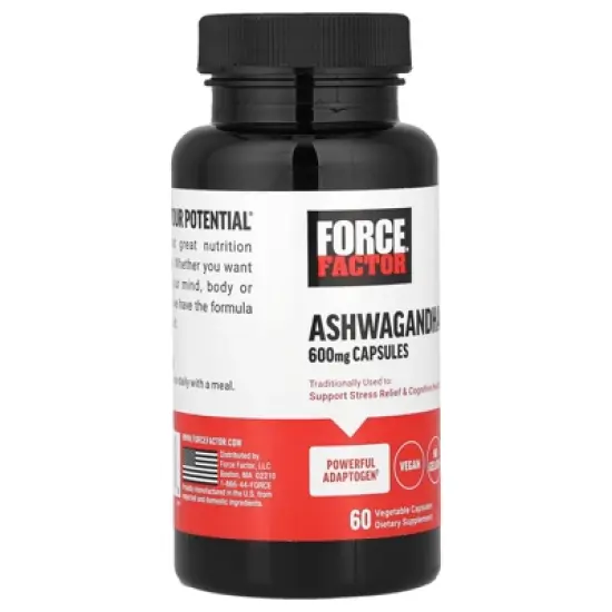 Force Factor Ashwagandha , 600 mg , 60 Vegetable Capsules image {3}