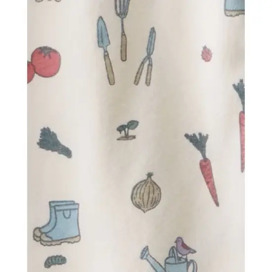 little Planet By Carter's Baby 2pk Garden Romper - Beige image {2}