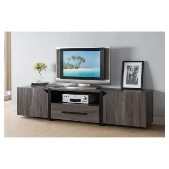 Miran Contemporary TV Stand for TVs up to 80" - HOMES: Inside + Out image {2}