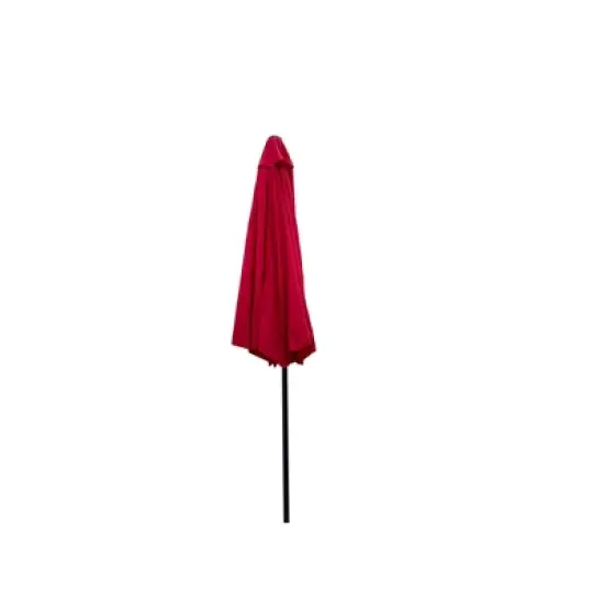 Kumasinova 10FT Outdoor Umbrella with Crank Tilt,Patio Umbrella with 8 Ribs,Beach Umbrella for Garden,Outdoor Umbrellas for Patio&Decks,Red image {4}