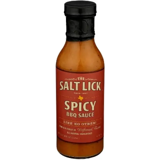 Salt Lick BBQ Sauce Spicy - Case of 6 - 12 fl oz image {3}