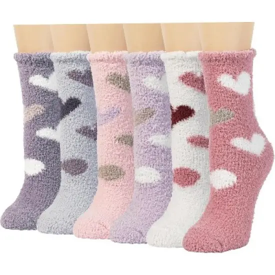 Autumn Winter Fuzzy Socks Womens Cozy Fluffy Warm Socks for Women Mom,Birthday Christmas Gifts for Her image {7}