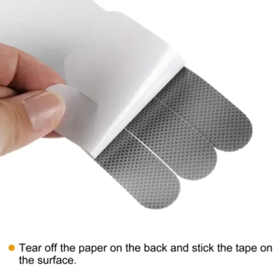 Unique Bargains Non Slip Bathtub Stickers Safety Shower Treads Adhesive Decal Square with Scraper image {3}