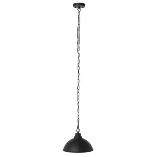 Melila 12" Outdoor Pendant - PLT7019 - Black - Safavieh image {3}