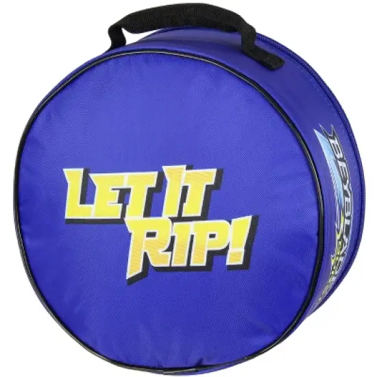 Beyblade Burst Show Bel Daizora Dynamite Blade Single Compartment Lunch Box Bag Blue image {1}