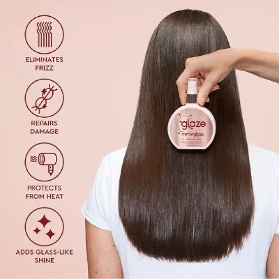 Glaze MirrorGlaze 4-in-1 Super Sleek Anti-Frizz Shine Spray with Heat Protector - 6.4 fl oz image {4}
