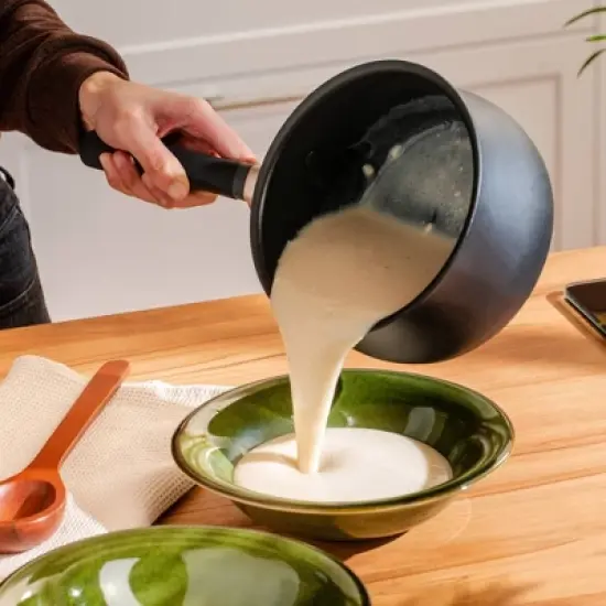 Meyer Accent Series 2qt Nonstick Hard Anodized Induction Saucepan Matte Black image {3}