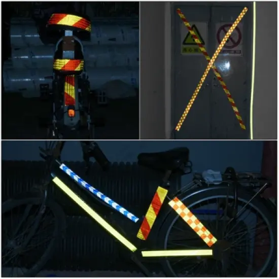 Unique Bargains High Visibility Waterproof Adhesive Safety Reflective Tape image {3}