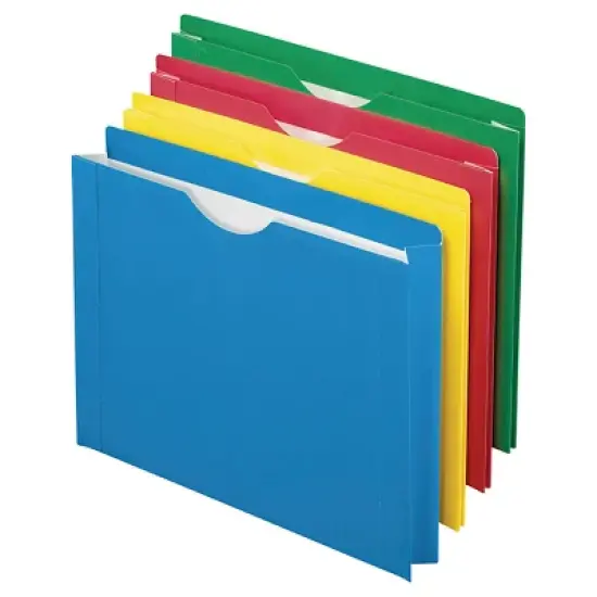 8ct Expanding File Folder Multicolor - up&up&trade;: Accordion Style Organizer, 12 Sheet Capacity, 1 Pocket, 8 Pack image {3}