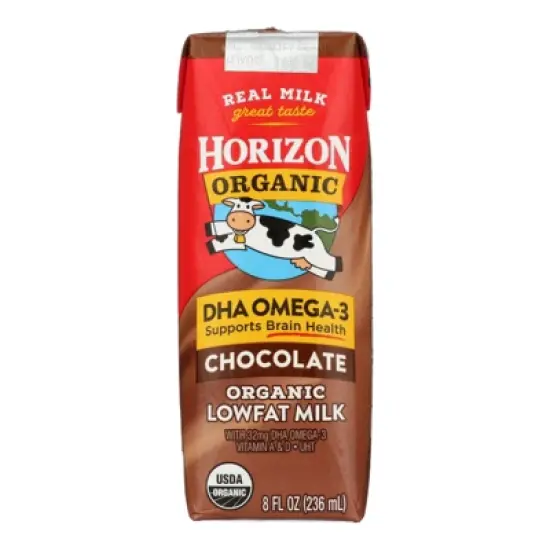 Horizon Organic Low Fat Chocolate Milk - Case of 12/8 oz image {1}
