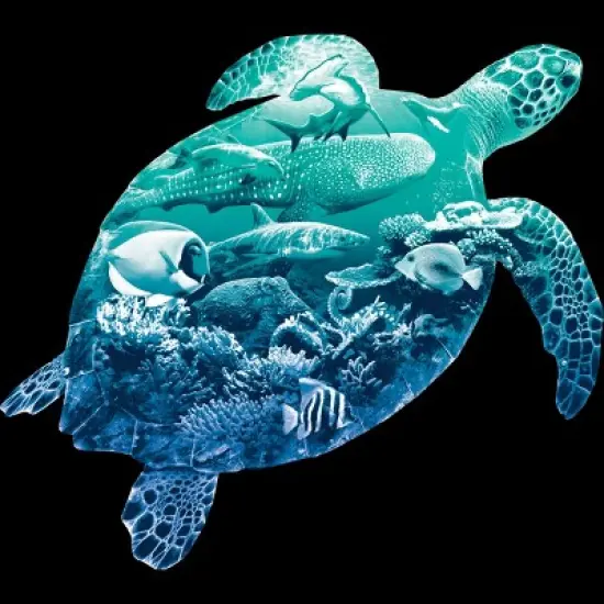 Junior's Design By Humans Ocean Life By Dinny T-Shirt image {1}