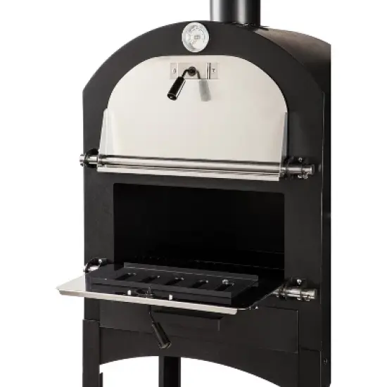 Evergreen Charcoal Grill/Oven- 25.39 x 61.42 x 19.68 Inches Outdoor Safe and Weather Resistant for Outdoor Dining and Heating image {4}