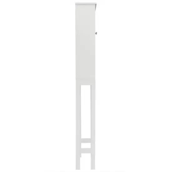 Louis Bathroom Space Saver with Shutter Style Doors White - Teamson Home image {1}