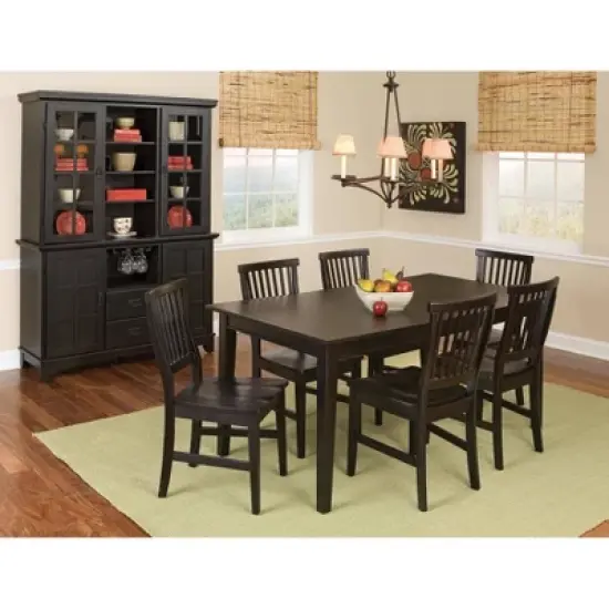7pc Arts & Crafts Dining Set Black - Homestyles image {2}