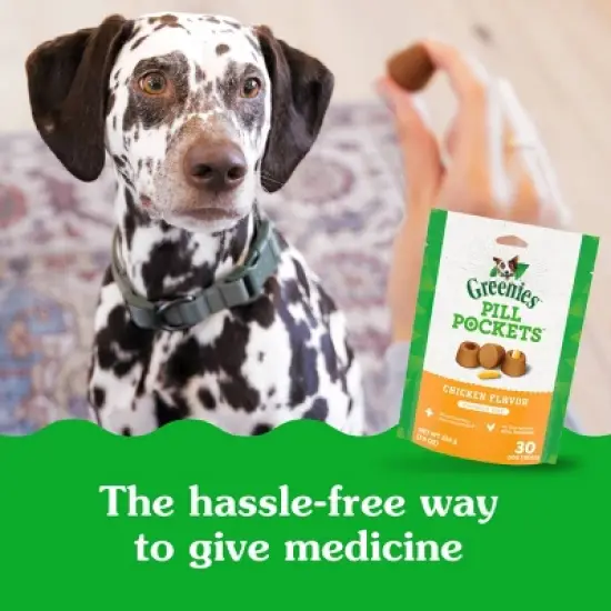 Greenies Chewy Dog Treats Pill Pockets Chicken Capsule Size image {7}