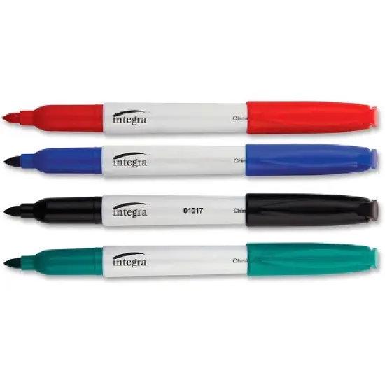 Integra - Bullet Tip - Dry-erase Whiteboard Marker Set - Bullet Marker Point Style - Alcohol Based Ink image {1}