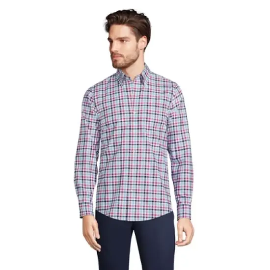 Lands' End Men's Traditional Fit No Iron Twill Shirt image {15}