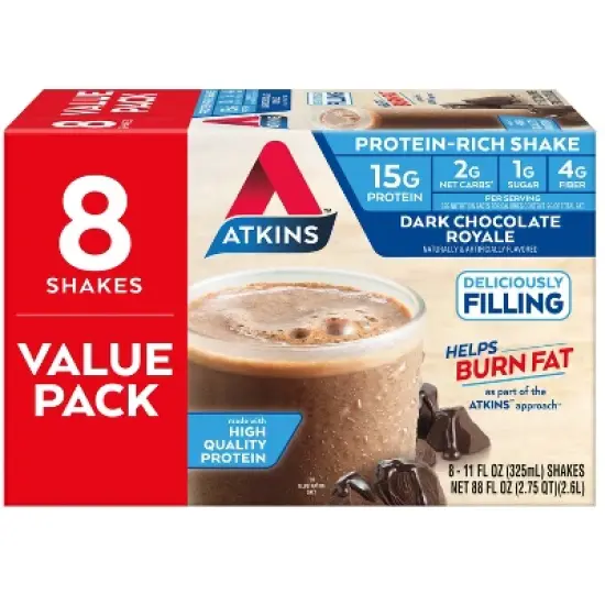 Atkins RTD Shake - Dark Chocolate Royale image {9}