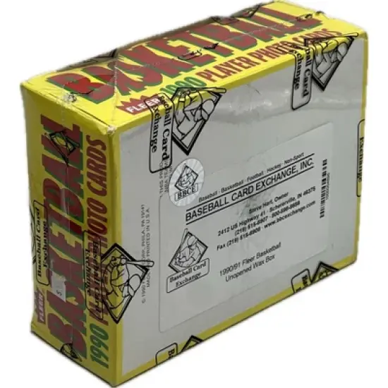 1990-91 Fleer Basketball Card Wax Pack Box NBA Michael Jordan 36 packs BBCE image {2}