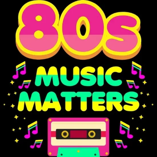 Men's Design By Humans 80's Music Matters By zanpacto Tank Top image {1}