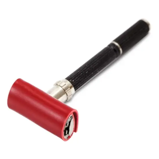 Unique Bargains Leather Double Edge Shaver Head Protecting Sheaths for Travel 3 Pcs image {4}