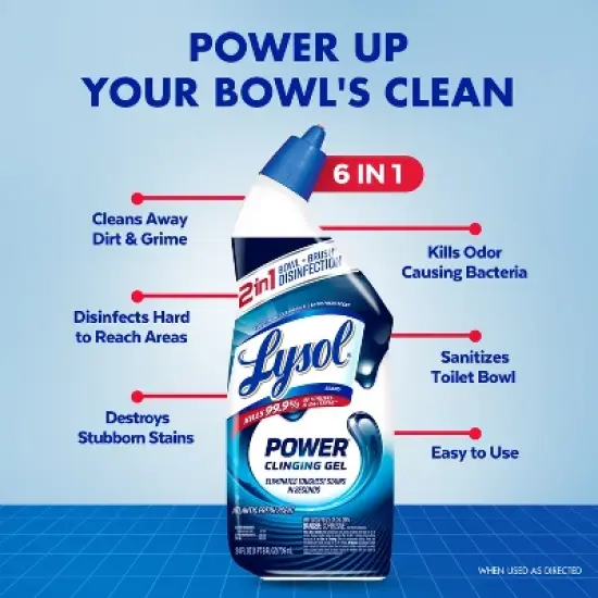 Lysol Power Clinging Gel - 24 fl oz/2ct image {2}