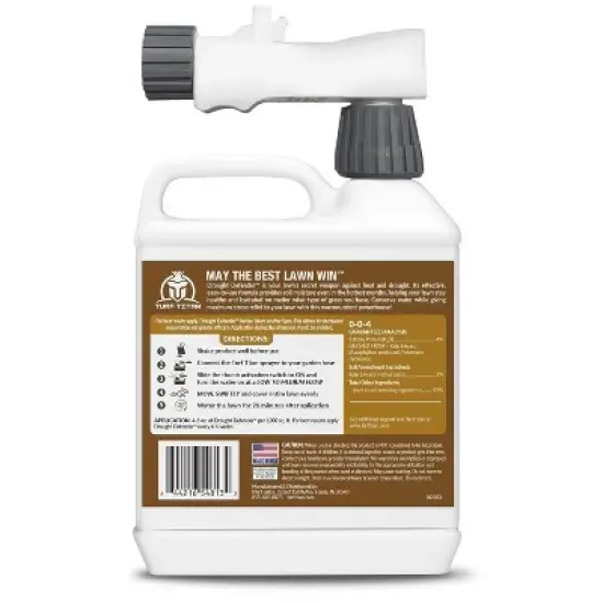 Turf Titan Drought Defender Hose End - Shields Heat and Nutrient Rich Plant Food - Ideal Summer Soil Liquid Fertilizer - 6,000 Sq Ft (32 oz) image {6}