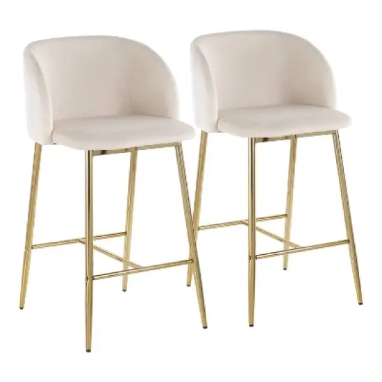 Set of 2 Fran Contemporary Counter Height Barstools - LumiSource image {17}