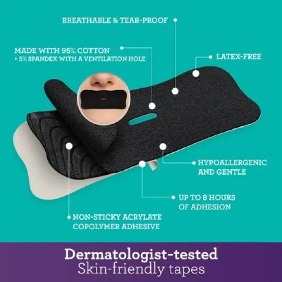 GuruNanda Mouth Tape with Travel Cases - 60ct image {3}