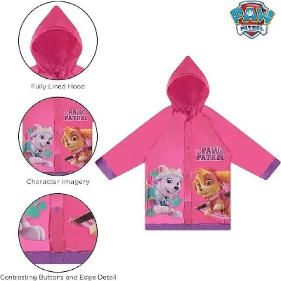 Paw Patrol Girl&rsquo;s Raincoat and Umbrella Set, Kids Ages 2-7 image {4}