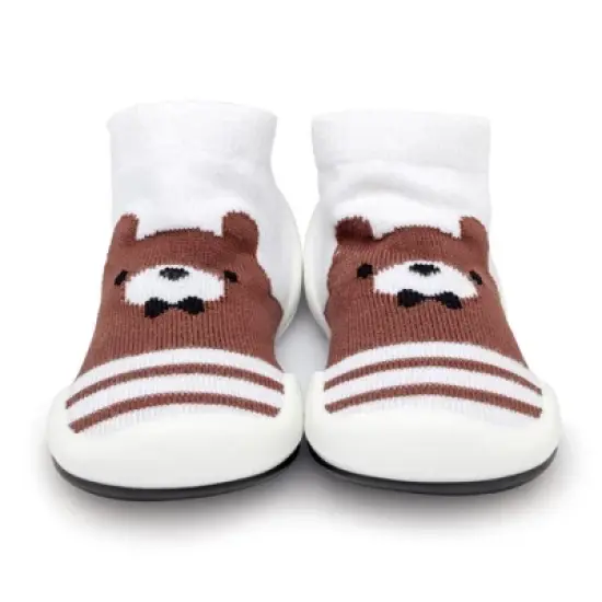 Komuello Toddler Boy First Walk Sock Shoes Big Bear image {1}