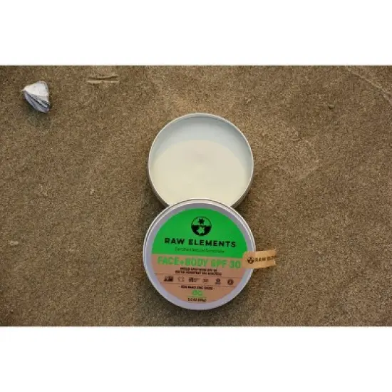 Raw Elements Face and Body Mineral Sunscreen Tin - SPF 30 - 3oz image {10}