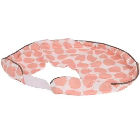Bacati - 3 pc Ikat Zigzag Coral Dots Muslin Hugster Feeding & Infant Support Nursing Pillow Nursing Pillow with Insert image {5}