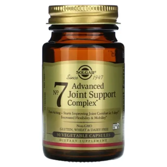 Solgar No. 7, Advanced Joint Support Complex, 30 Vegetable Capsules image {3}