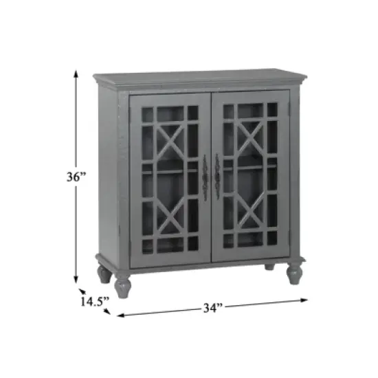 Eliza Wood Sideboard in Antique Gray - Lexicon image {6}