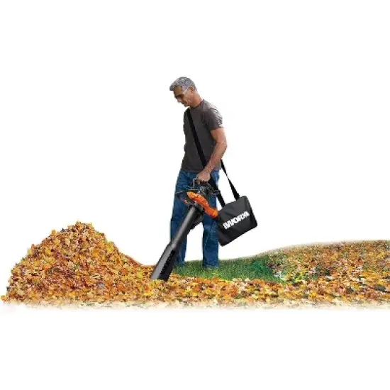 Worx WG518 12 Amp 2-Speed Leaf Blower, Mulcher & Vacuum image {4}